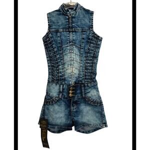 M. Michael Denim Jumpsuit Size 0 XS